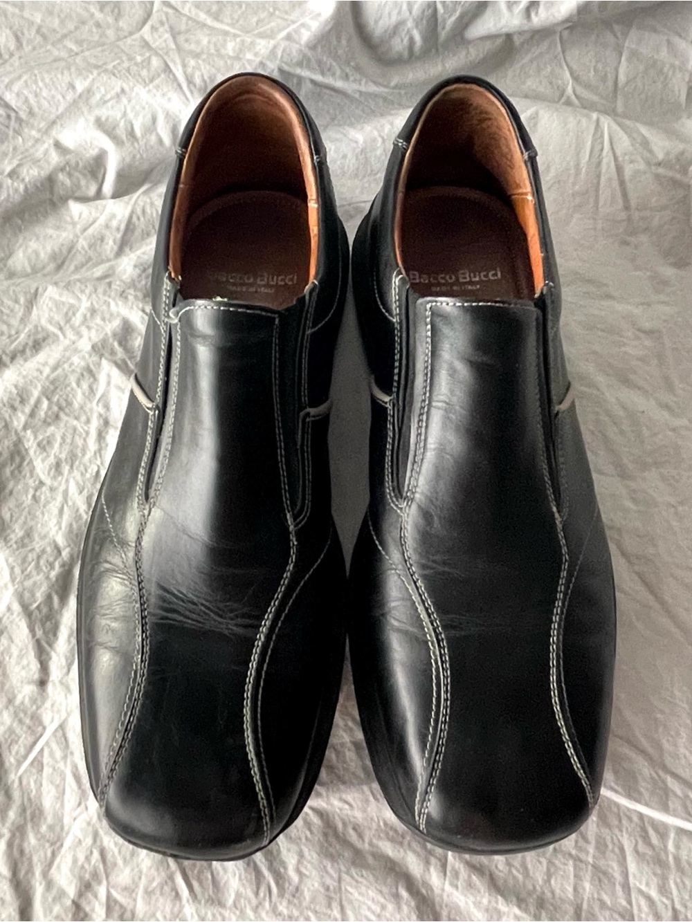 Men’s Bacco Bucci slip on dress shoes sz 10